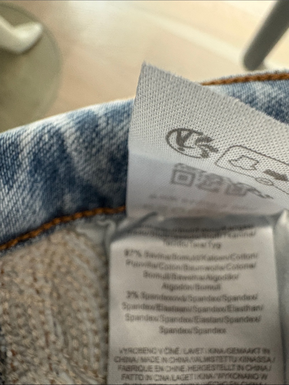 ESQUALO Light Blue Straight Leg Jeans - Picture 6 of 7